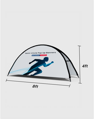 Semi-Circle Pop Up Banners ( Double Side Printed)