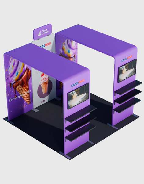 Portable Exhibit Display 10ft x 10ft - Model 35