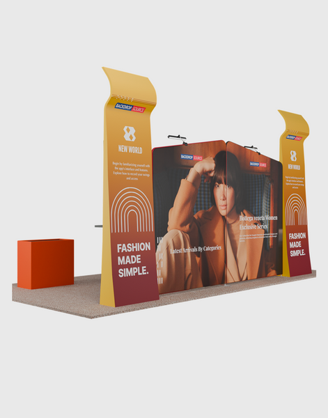 Portable Exhibit Display 20ft x 10ft - Model 22