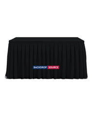 Custom Fitted Table Skirts with Top