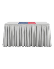 Custom Fitted Table Skirts with Top