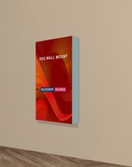 Wall-Mounted SEG Fabric display - 4" Depth