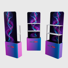 Tabletop Tower Display with Shelves