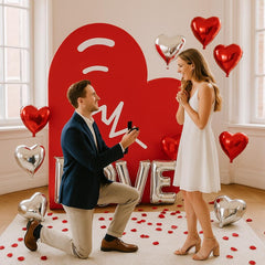 3D Heart Shape Backdrop