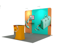 Portable Exhibit Display 10ft - Model 1 - Backdropsource