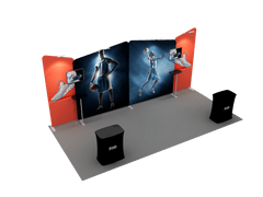 Portable Exhibit Display 20ft - Model 2 - Backdropsource