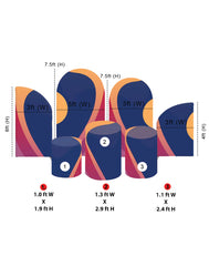 Arch Party Sets - 4 Walls with Plinth - Backdropsource