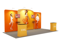 Portable Exhibit Display 20ft - Model 7 - Backdropsource