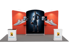 Portable Exhibit Display 20ft - Model 8 - Backdropsource