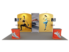 Portable Exhibit Display 20ft - Model 9 - Backdropsource