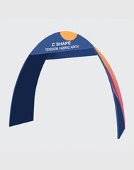 20ft C-Shaped Tension Fabric Arch with Header