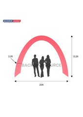 20ft C-Shaped Tension Fabric Arch with Header