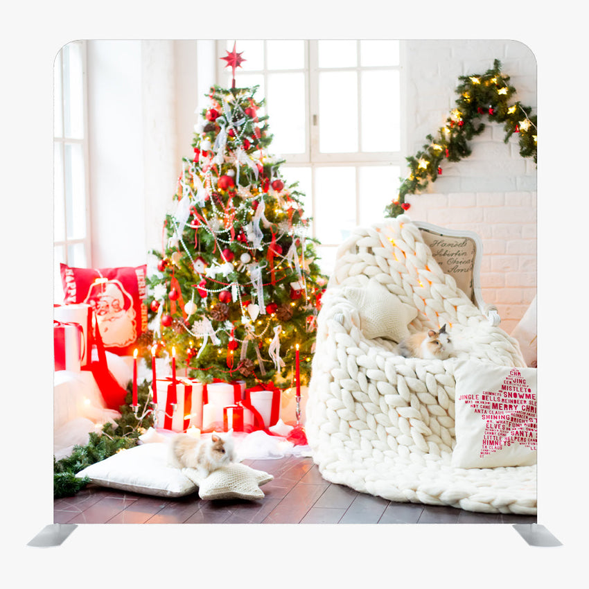 Christmas STRAIGHT TENSION FABRIC MEDIA WALL - 100 - Backdropsource