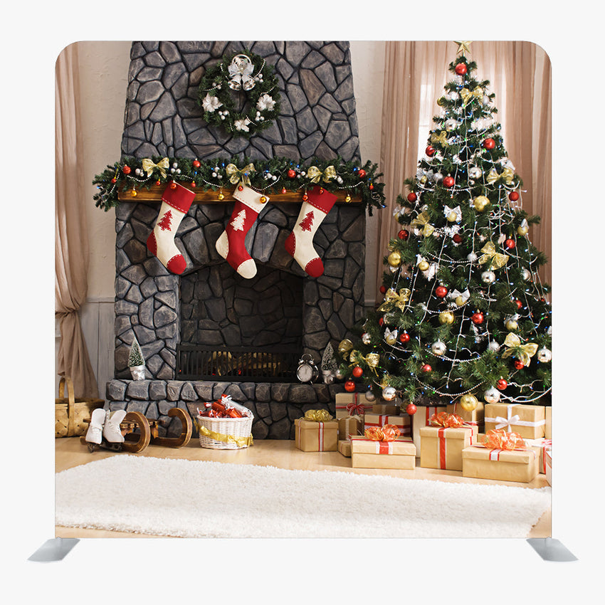 Christmas STRAIGHT TENSION FABRIC MEDIA WALL - 99 - Backdropsource