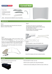 Curved Tension Portable Media Wall