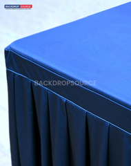 Custom Fitted Table Skirts with Top
