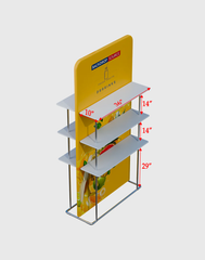 EZ Display Banner Stand with Shelves