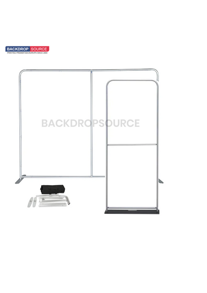 EZ Exhibit Essentials: 10x10 Booth Kit with Backwall and Banner Stand