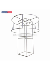 Fabric Tower Column Stand with Circle