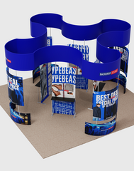 Modular Booth Kits 20ft x 20ft - Model 14