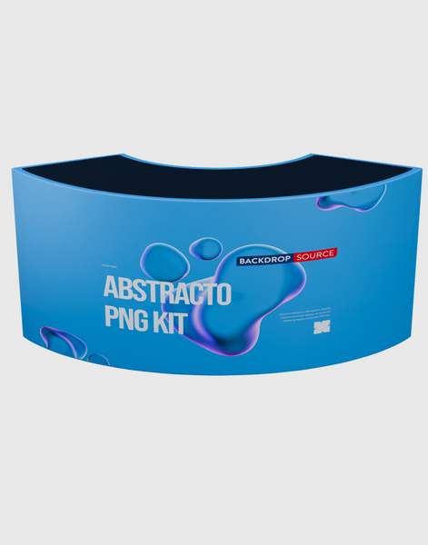 Trade Show Reception Desk - 5ft Wide