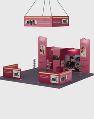 Modular Booth Kits 20ft x 20ft - Model 07