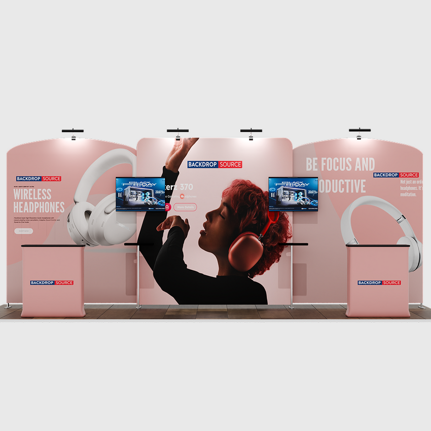 Portable Exhibit Display 20ft x 10ft - Model 10