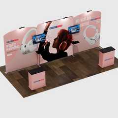 Portable Exhibit Display 20ft x 10ft - Model 10