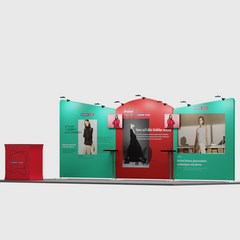 20x10 Round Top with Inclined Straight Exhibition Kit