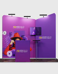 Inclined Exhibition Kit for 10ft Wide Booths