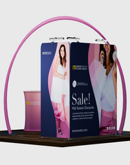 Modular Horseshoe Arch Exhibition Kit for 10ft Wide Booths