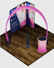 Modular Horseshoe Arch Exhibition Kit for 10ft Wide Booths