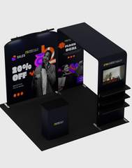 Portable Exhibit Display 10ft x 10ft - Model 37