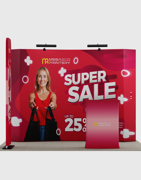 Portable Exhibit Display 10ft x 10ft - Model 25