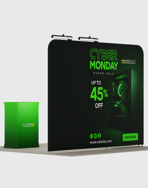 Portable Exhibit Display 10ft x 10ft - Model 24