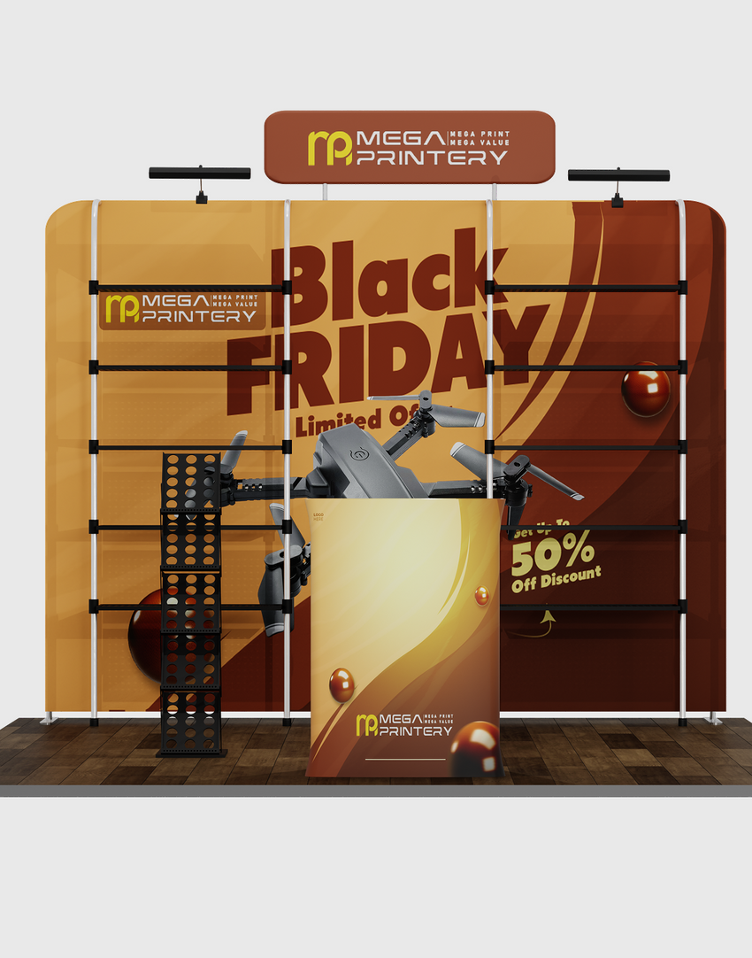 Portable Exhibit Display 10ft x 10ft - Model 28