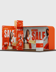 Portable Exhibit Display 10ft x 10ft - Model 19