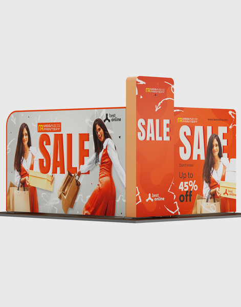 Portable Exhibit Display 10ft x 10ft - Model 19