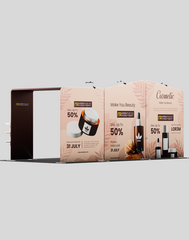 Portable Exhibit Display 10ft x 20ft - Model 18