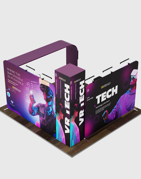20x20 Modular Trade Show Booth - Pro 01
