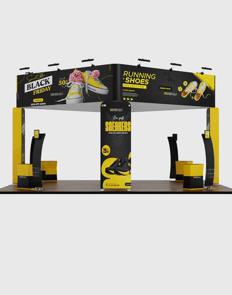 20x20 Modular Trade Show Booth - Pro 11