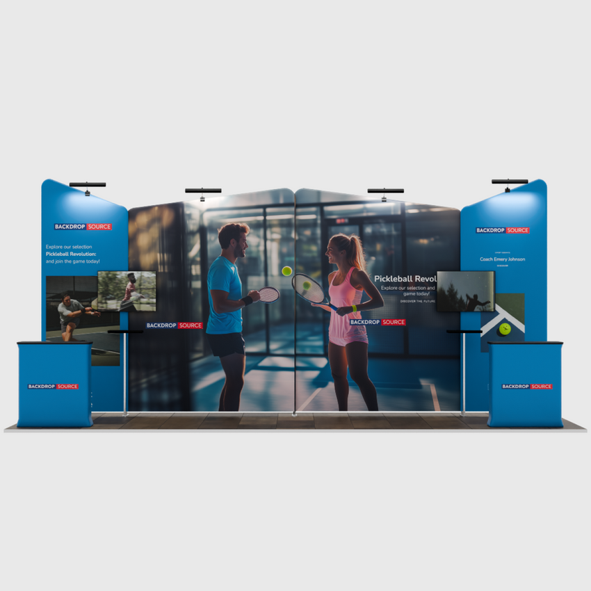 Portable Exhibit Display 20ft x 10ft - Model 2