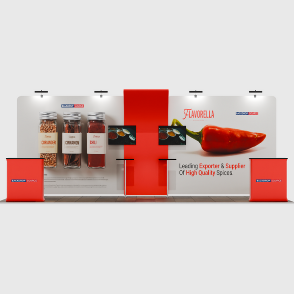 Portable Exhibit Display 20ft x 10ft - Model 13
