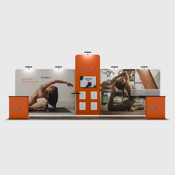 Portable Exhibit Display 20ft x 10ft - Model 12
