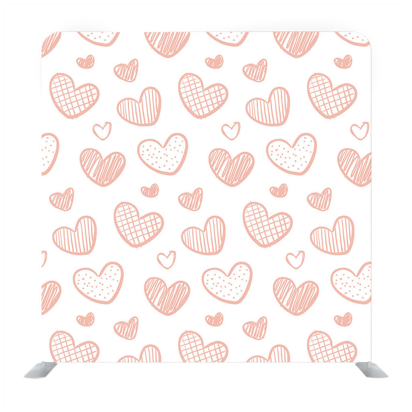 Illustration with hearts in love concept for valentine's day Media wall - Backdropsource