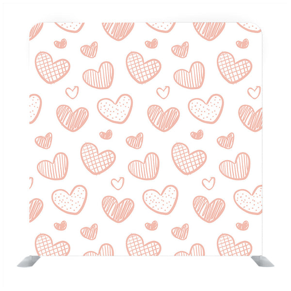 Illustration with hearts in love concept for valentine's day Media wall - Backdropsource
