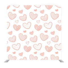 Illustration with hearts in love concept for valentine's day Media wall - Backdropsource