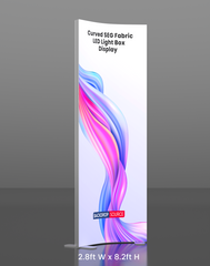 Curved SEG Fabric LED Light Box Display