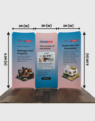 Magnetic Fabric Booth Display - Model 2 (6.5 x 6.5ft)