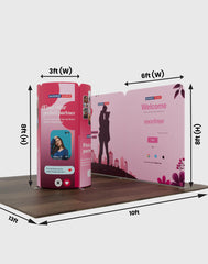 Magnetic Fabric Booth Display - Model 2 (13 x 10ft)